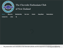 Tablet Screenshot of chevroletclub.co.nz